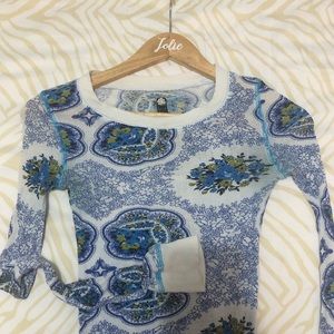 Teacup Floral Free People Long Sleeve